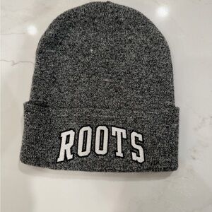 Roots Grey Marled Cuffed Beanie